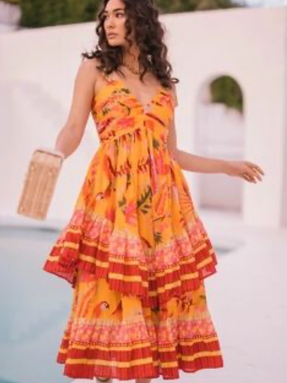 JessaKae women’s Oasis Dress in vibrant tropical print size large